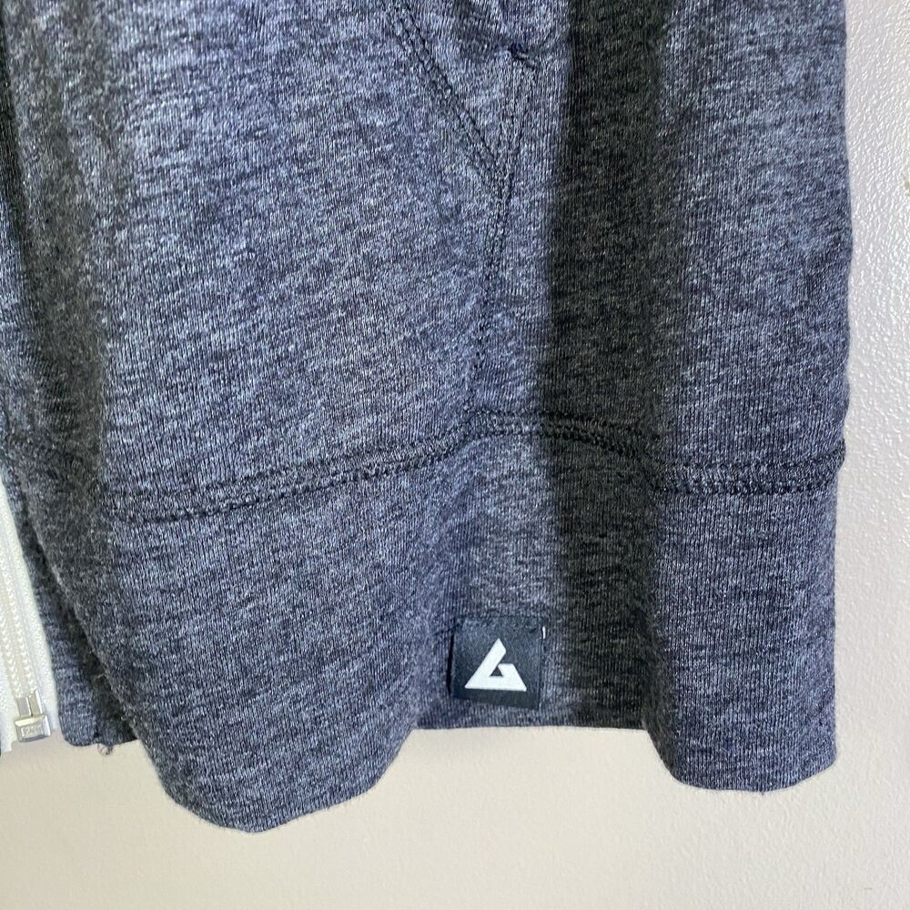 American Giant Women’s Large Lightweight Full Zip Hoodie Black Color - Picture 2 of 10